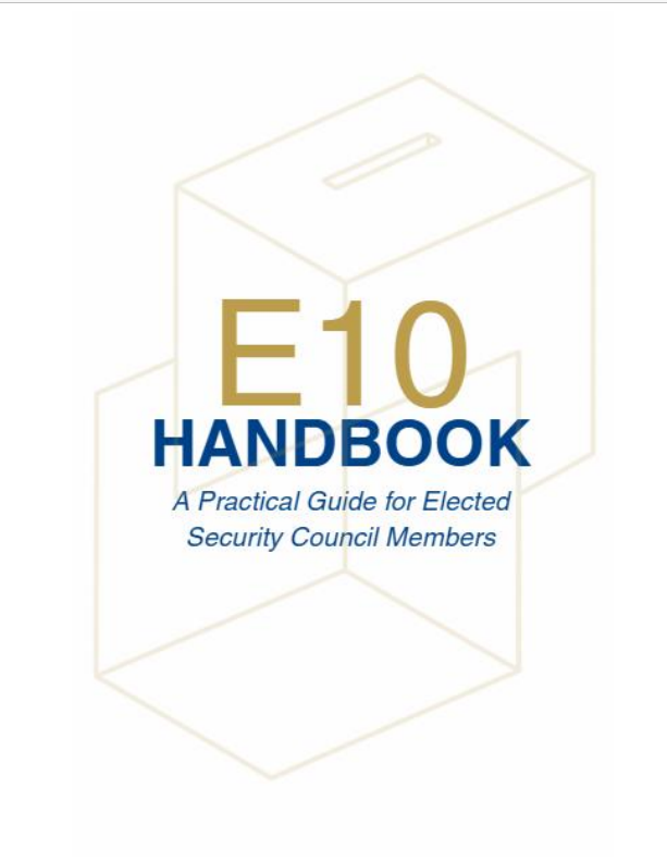 E10 Handbook cover